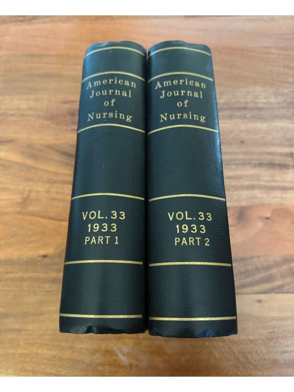 1933 American Journal of Nursing Vol 33 Complete 2 Vol Set Hardcover Vintage HC
